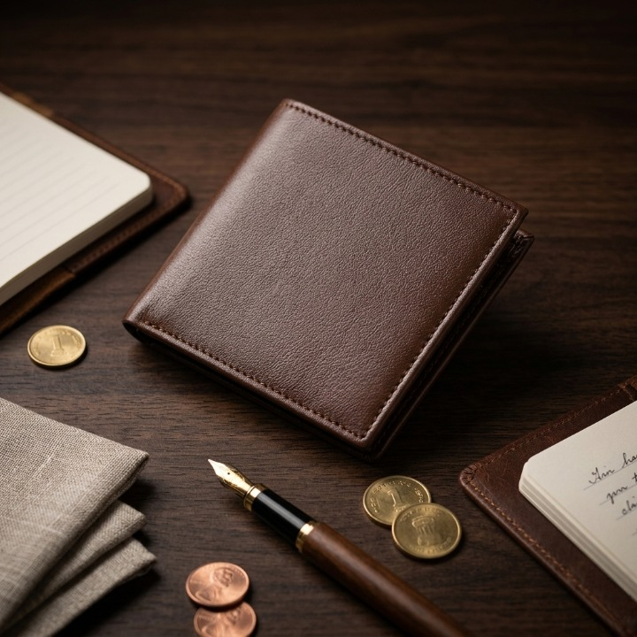 Premium Mens Wallet Slim Bifold Wallet for Men Stylish Durable Design Multiple Card Slots Secure Cash