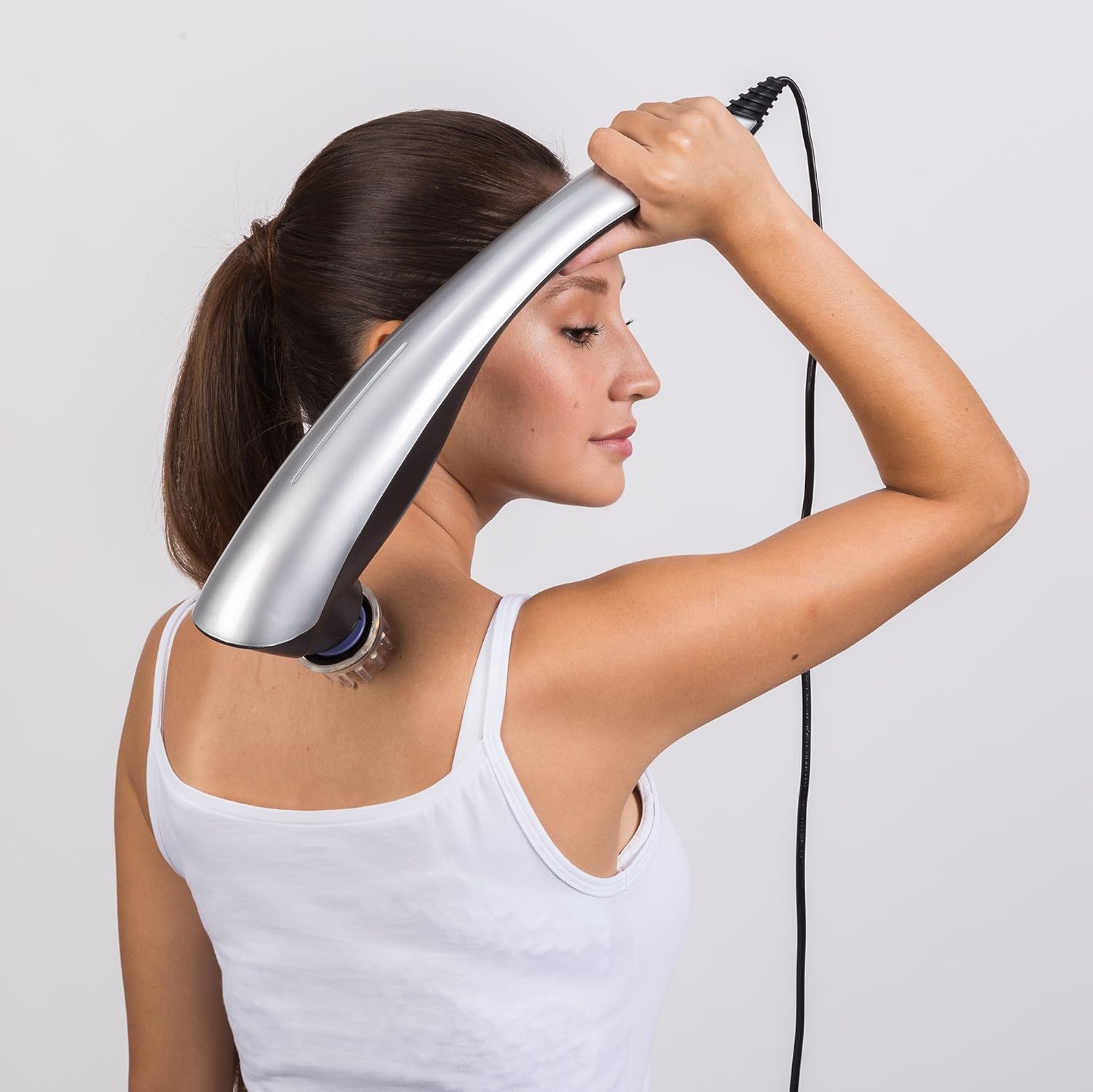 2018c Infrared Light Massager Rod Non-Rechargeable Handheld Massager for Targeted Pain Relief and Relaxation ( Grey Color ) - Image 4