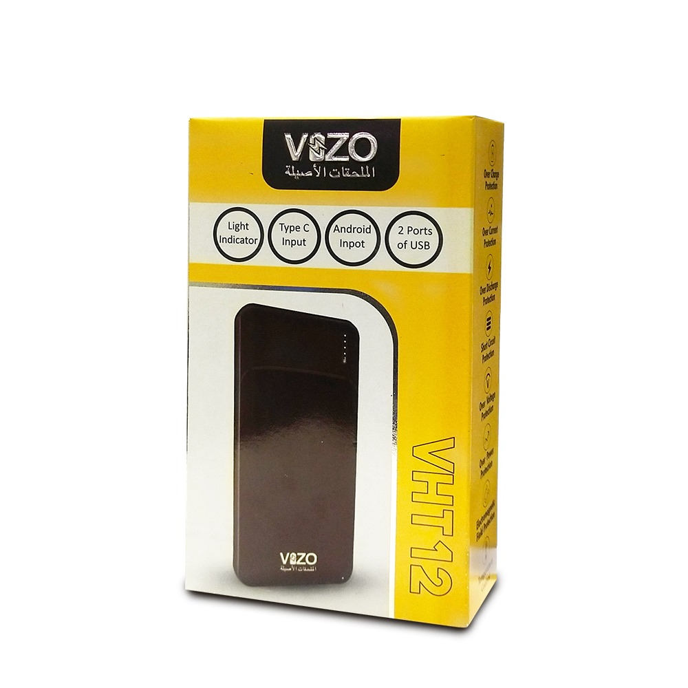 VHT-12 10,000mAh Full-Size Power Bank | Vizo VHT-12 Power Bank - Image 2