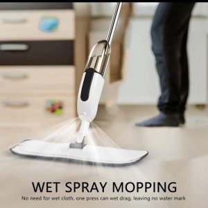 Magic Spray Flat Mop  Effortless Cleaning And Shiny Clean Floors
