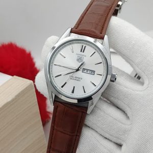 Carrera Calibre 5 - Luxury Swiss Watch With Leather Strap Mens Watch Wrist Watch | Best Quality Men Watch