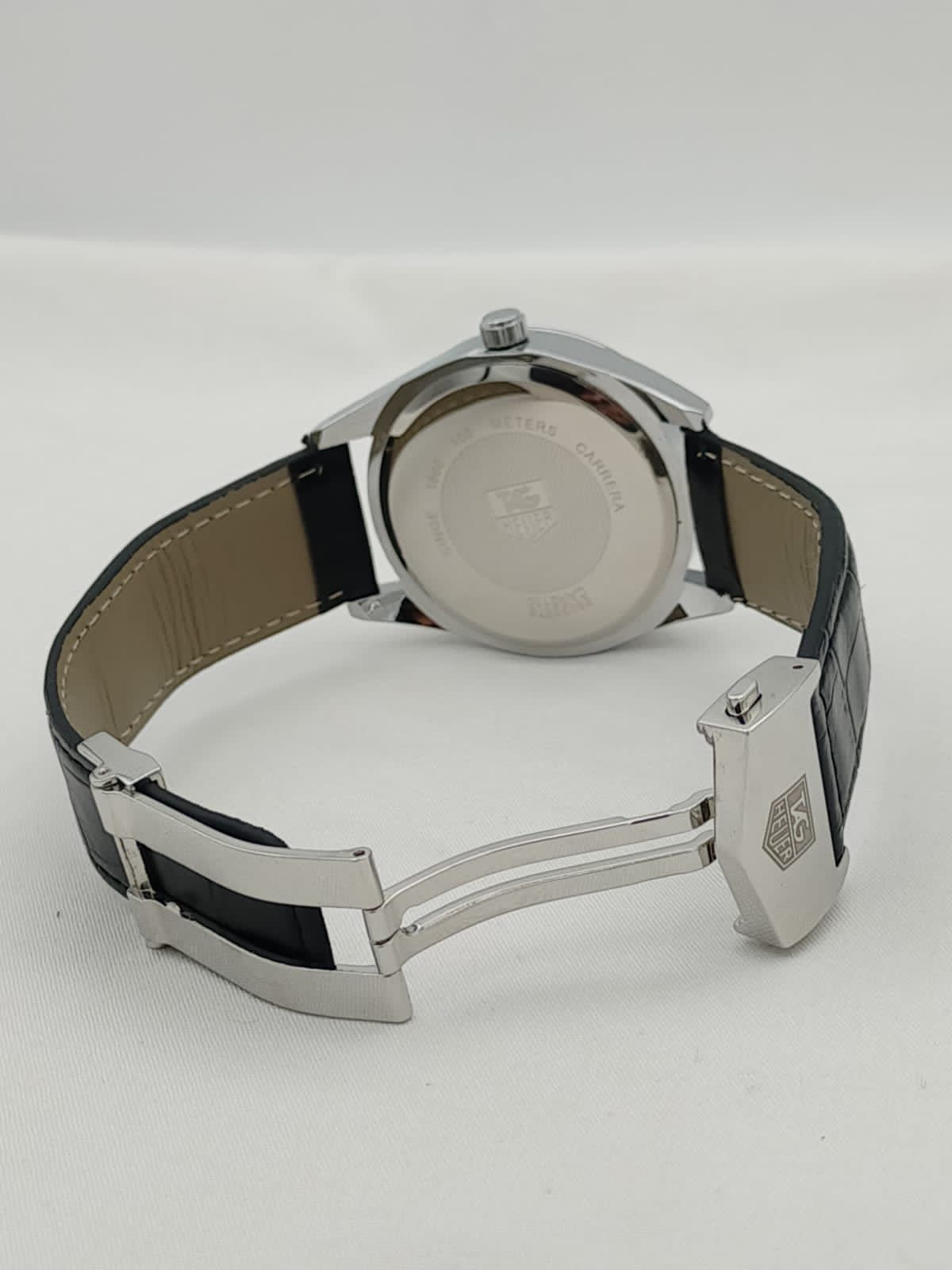 Carrera Calibre 5 - Luxury Swiss Watch With Leather Strap Mens Watch Wrist Watch | Best Quality Men Watch - Image 3
