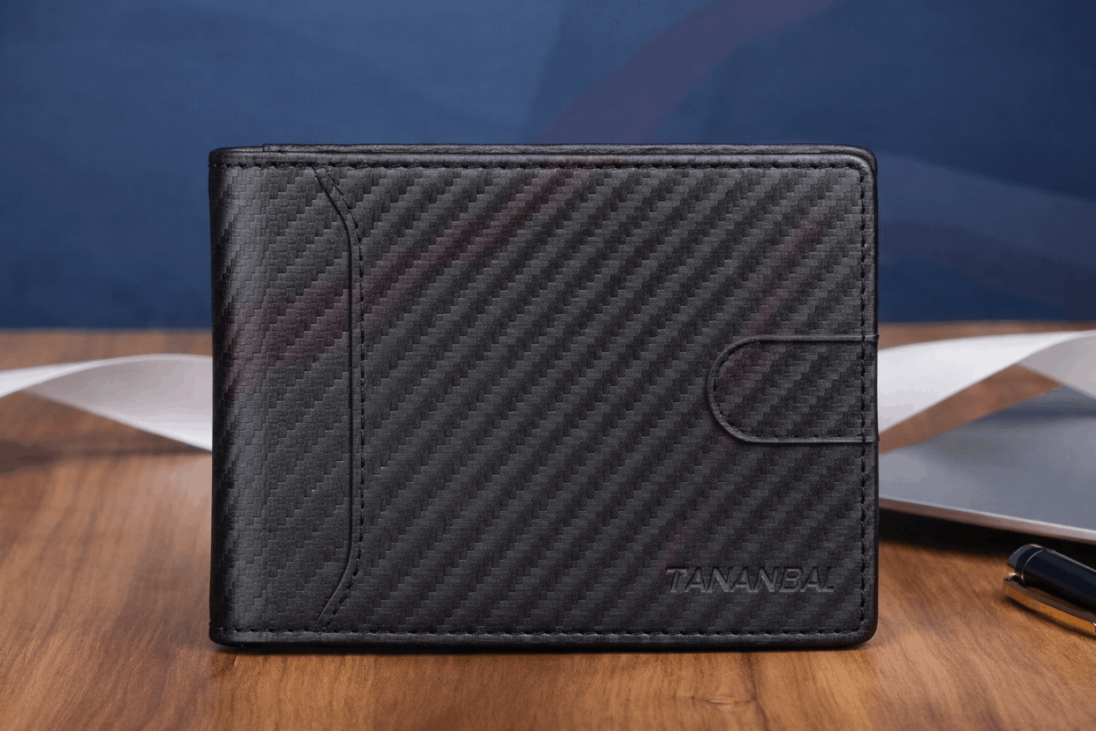 RFID Money Clip Card Holder Slim Wallet with 12 Card Slots - Image 3