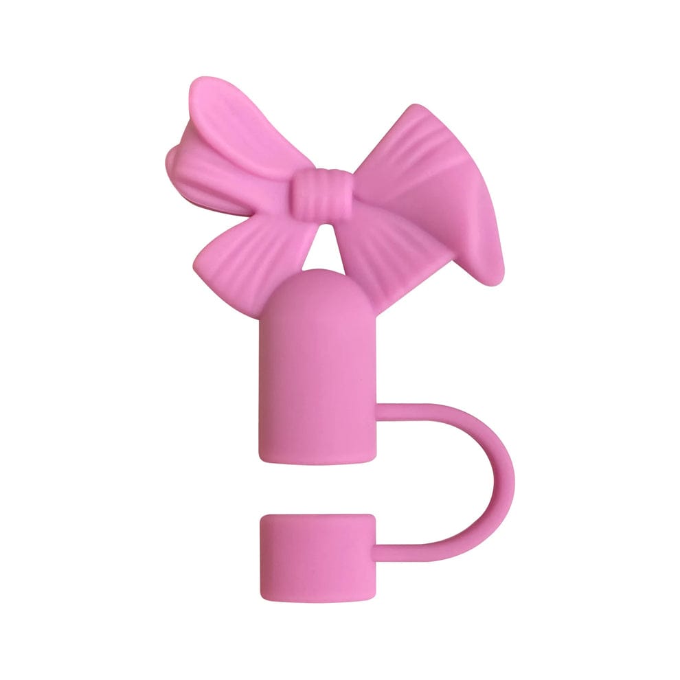 Silicone Bow Stopper Compatible with 40oz Tumbler | Reusable Spill-Resistant Straw Cover | Random Color - Image 4