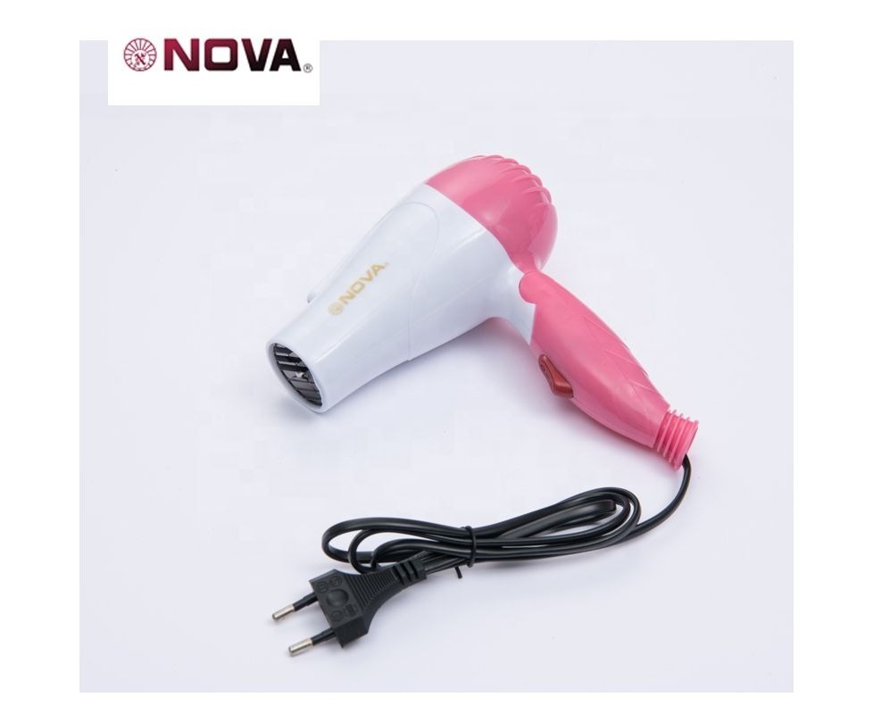 Nova NV-1290 1000W Portable Foldable Mini Hair Dryer Compact Travel Styling Tool - Image 2