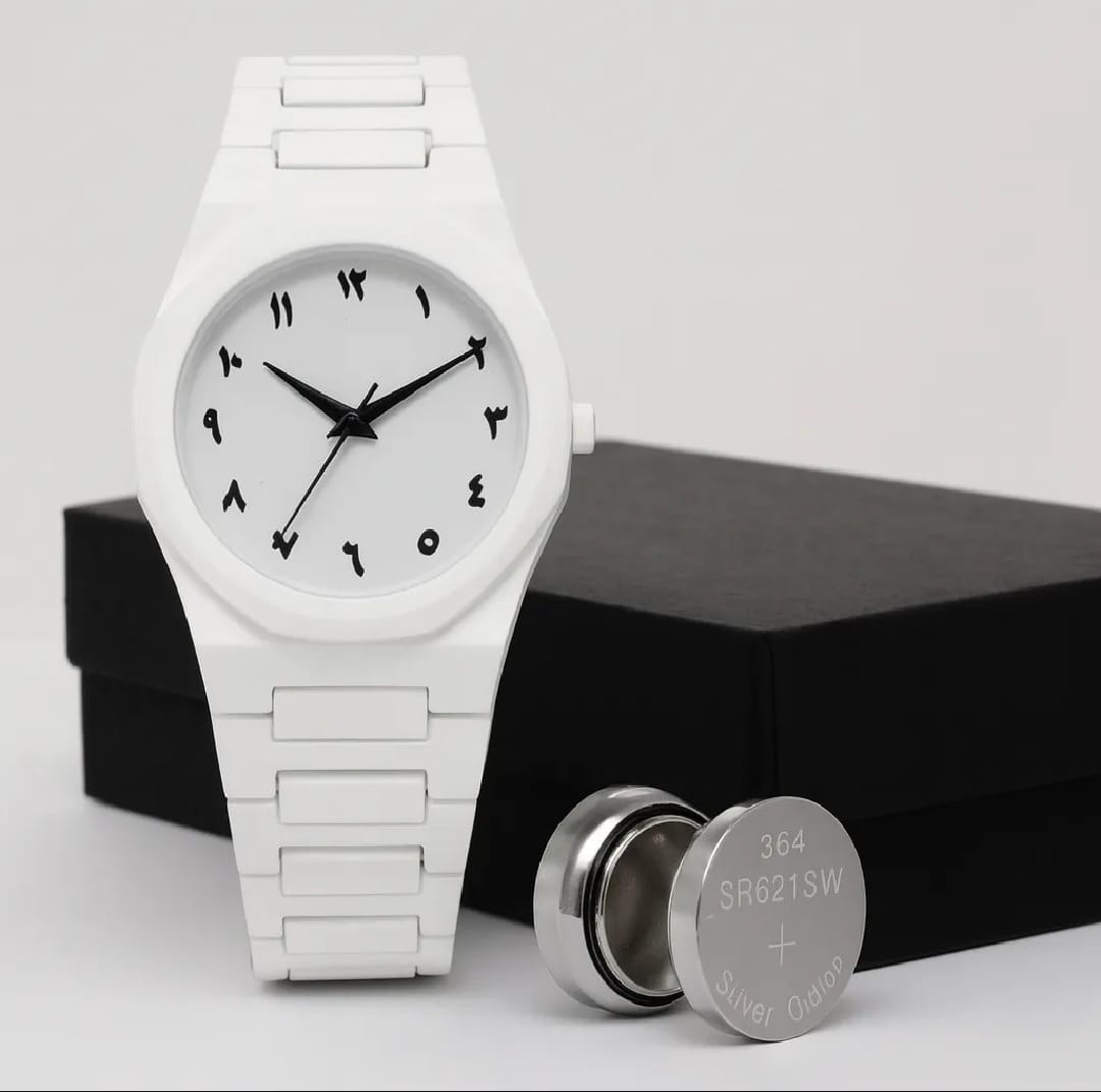 White Aura Couple Watch Elegant Matching Timepieces, Stylish Fashion Accessories for Men and Women- Without Box - Image 2