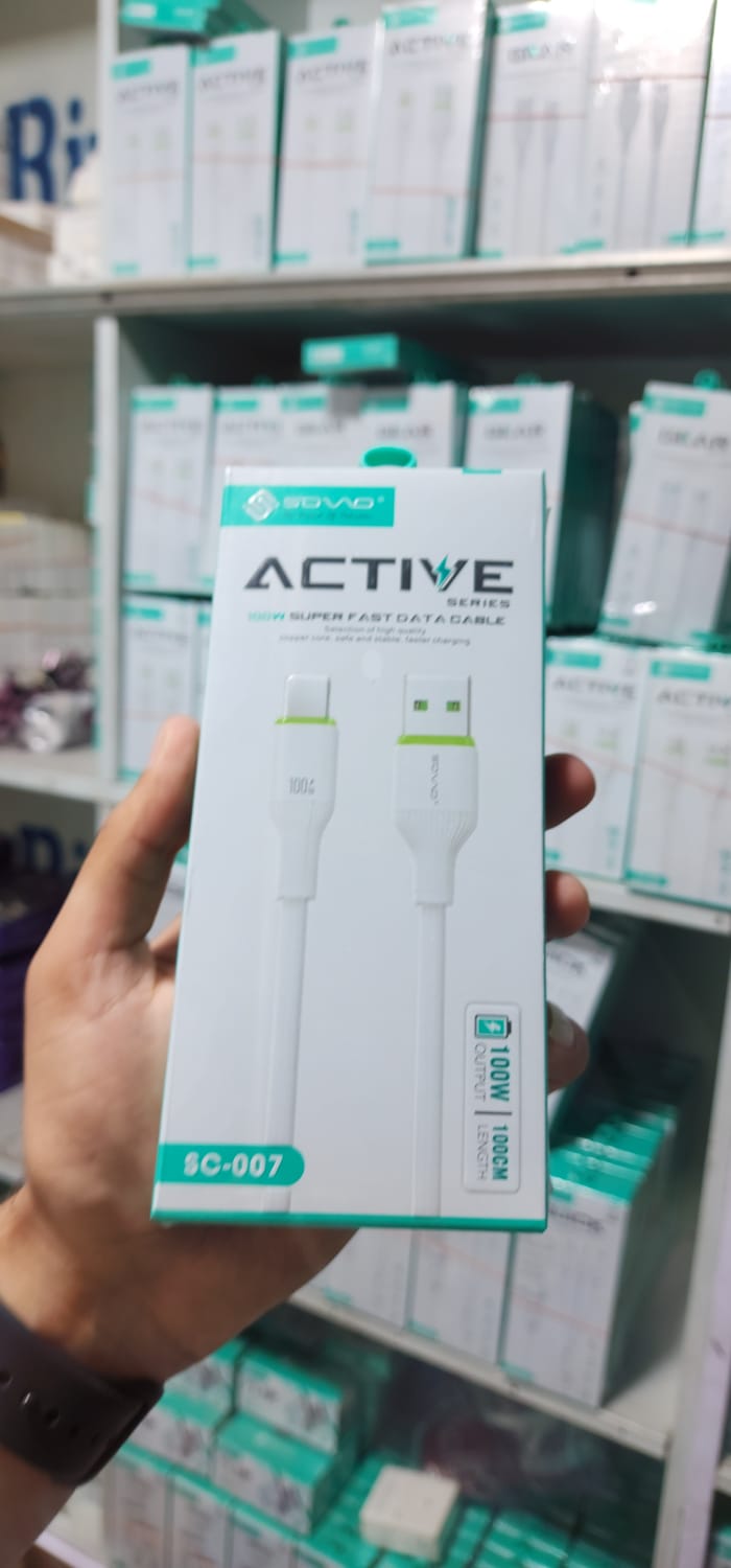 SOVO Type-C Fast Charging Data Cable Quick Charge USB Cable for Android Devices High-Speed Charging and Data Transfer Durable Build 1 Meter Length Universal Compatibility with Smartphones - Image 4