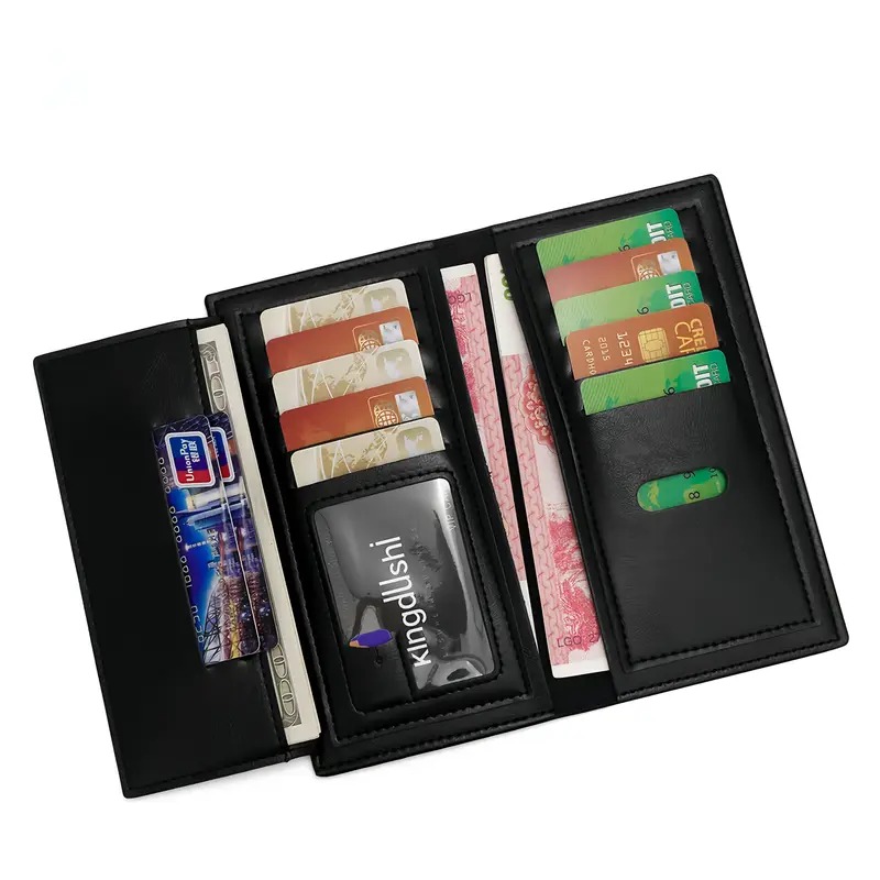 Kangro Brand Vintage PU Leather Long Wallet and Fold Leather Wallet for Men - Image 4