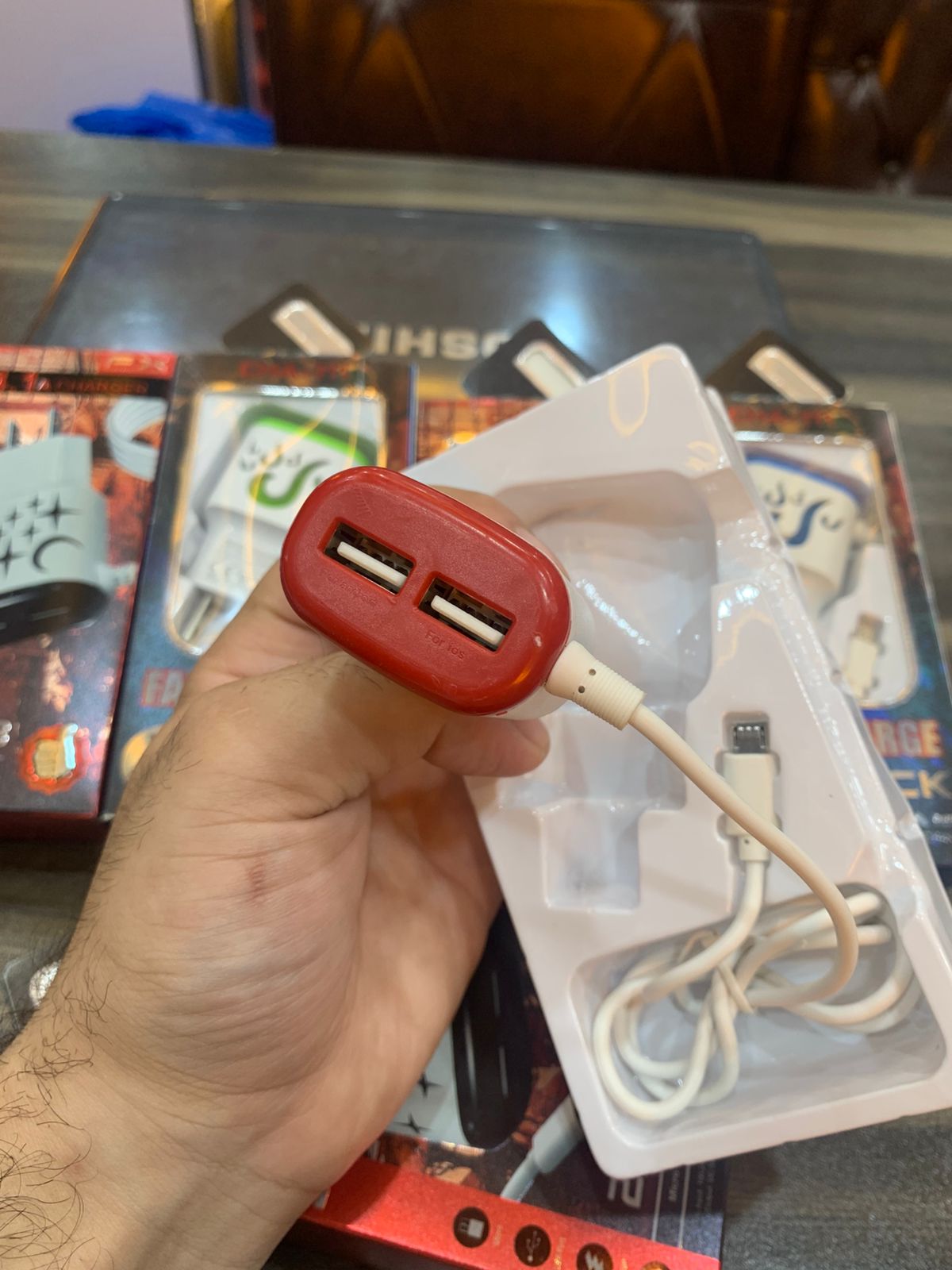 2-USB Port Fast Charger Adapter | Quick Charging 12W Dual USB Output | Random Colour - Image 4