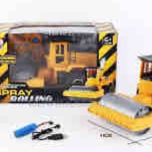 Construction Machine Roller  Remote Control Toy with Spray Effect, Heavy Duty RC Vehicle for Kids & Adults