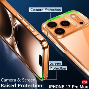 Ultra-Slim 0.2mm TPU Transparent Case for iPhone 17 Pro Max  Crystal Clear Soft Protection