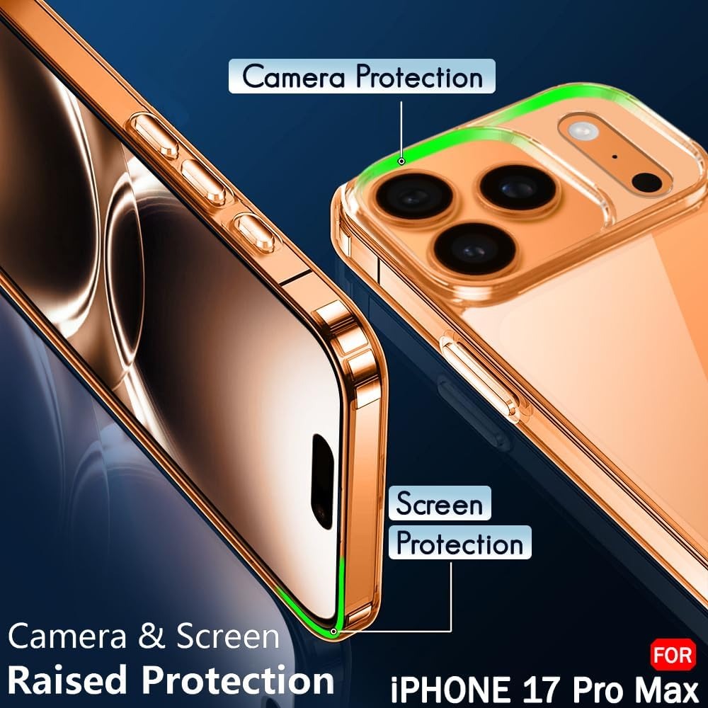Ultra-Slim 0.2mm TPU Transparent Case for iPhone 17 Pro Max Crystal Clear Soft Protection