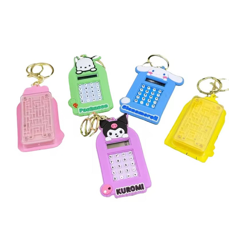 Cute Calculator Keychain | Trendy Stationery | Mini Portable | Fun Problem Solving (Random Design) - Image 2
