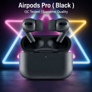 Apple AirPods Black Special Edition (2nd Generation) with Active Noise Cancellation Seamless Wireless Audio (With Box)