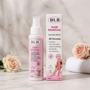 BLB Hair Removal Mousse Spray  4D Formula for Fast & Gentle Hair Removal (100ml)