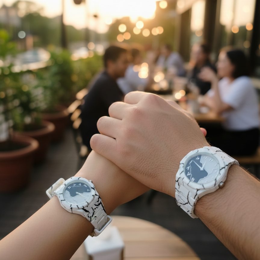 Tiger Aura Pair Watch Stylish His & Hers Wristwatch Set, Elegant Design for Couples & Gifting