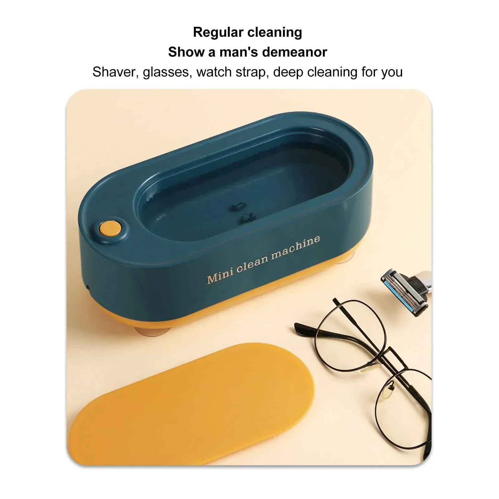High-Frequency Vibration Ultrasonic Cleaner Machine Portable Cleaning Device For Jewelry, Glasses, And Watches (Random Color) - Image 3