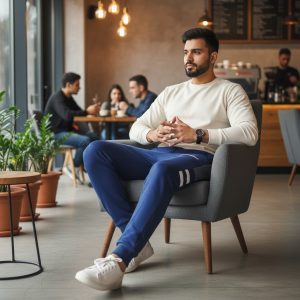Super Dry Mens Panel Trousers | Premium French Terry Fabric Joggers