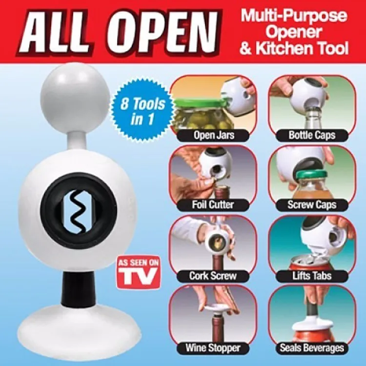 All Open 8 in 1 Multi-purpose Opener & Kitchen Tool - Image 4