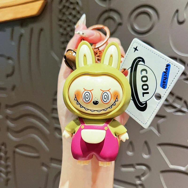 Labubu Face Changing Doll Toy | Mini Cartoon Keychain | Cute Style Decompression Toy | ( Random Color ) - Image 2