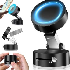Vacuum Magnetic Suction Cup Folding Swivel Stand  Double-Sided Universal Mobile Phone Holder