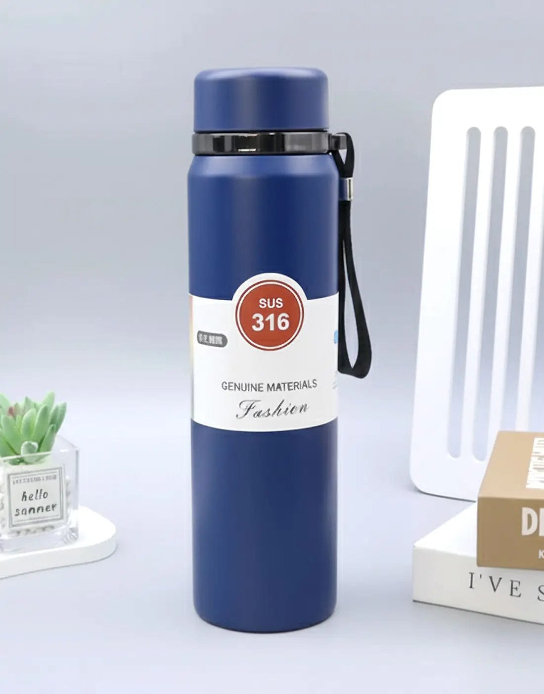 Premium Matte Stainless Steel Water Bottle 800ml 1000ml Leak Proof Double Wall Insulated Hot Cold Flask - Image 3