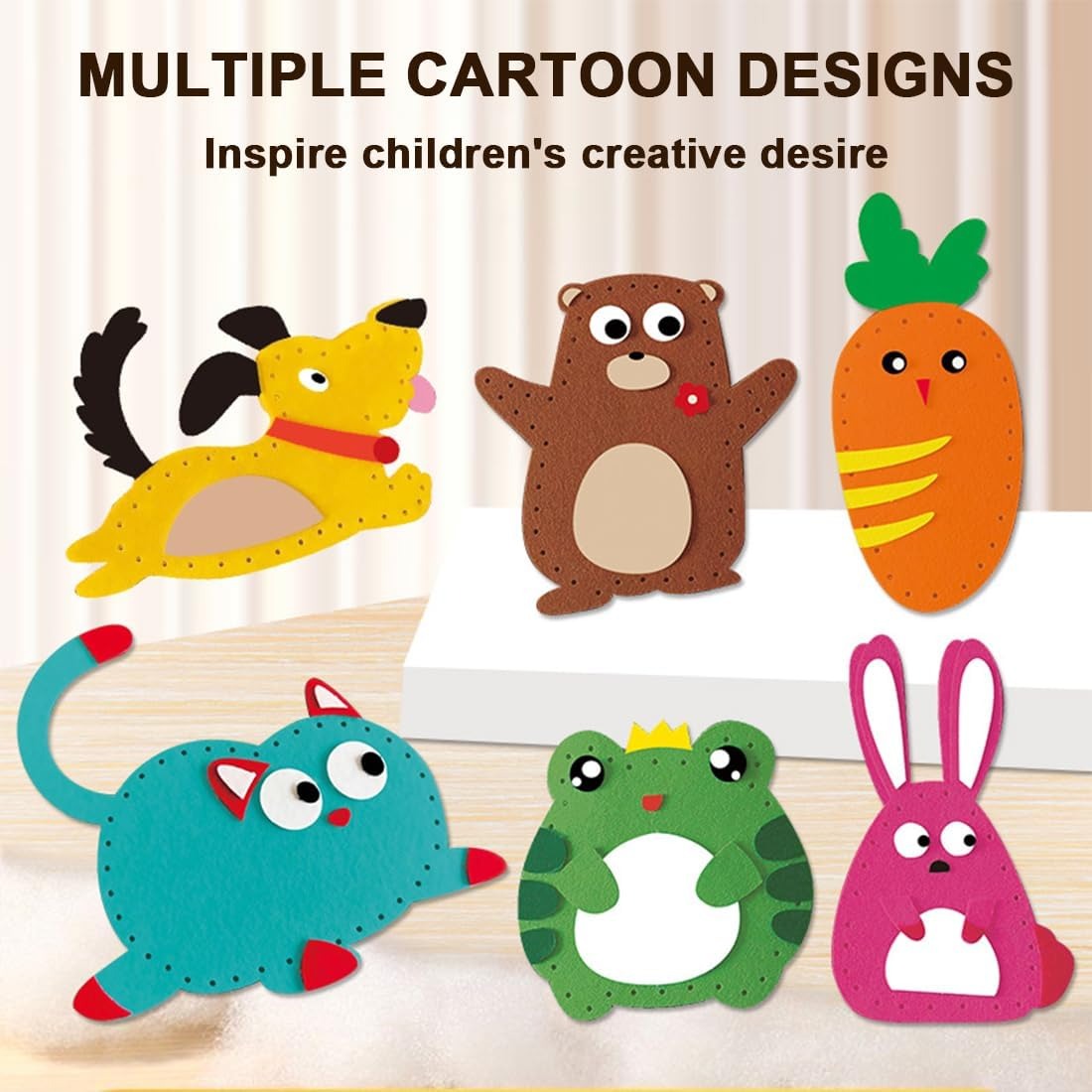 DIY Felt Sewing Kit for Kids Fun Handmade Craft Set for Beginners - Image 4