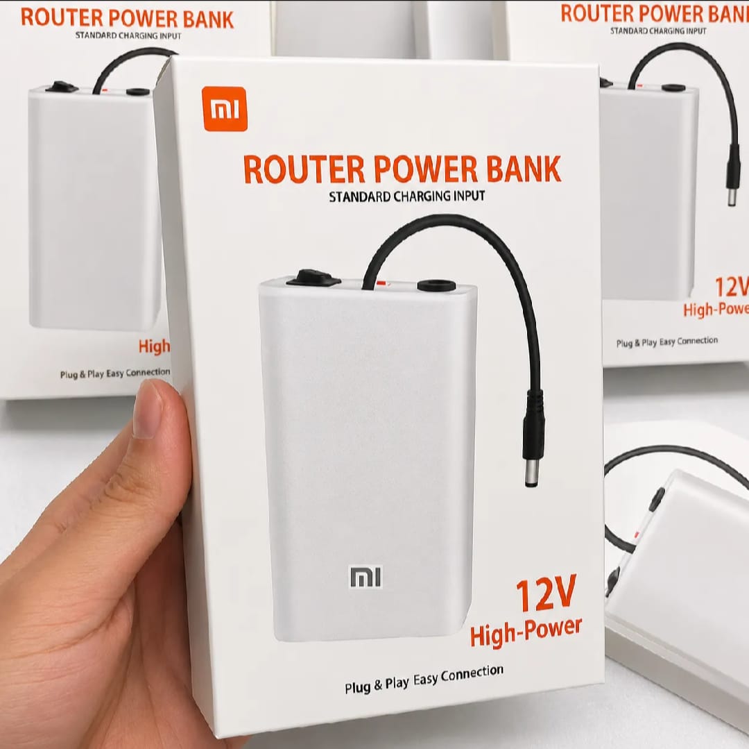 Xiaomi Mi 20000Mah 12V Router Power Bank Mini UPS Battery Backup for Wi-Fi Routers - Image 4