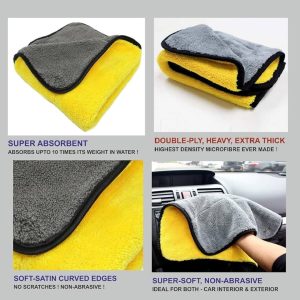 Microfiber Cloth 40×40 cm | Double-Sided | Soft, Lint-Free & High Absorbency