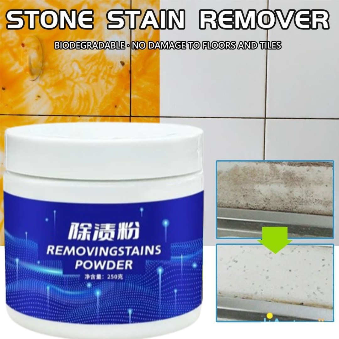 Stone cleaning powder Marble quartz stone countertop cleaner kitchen tile strong decontamination powder renovation polishing - Image 2
