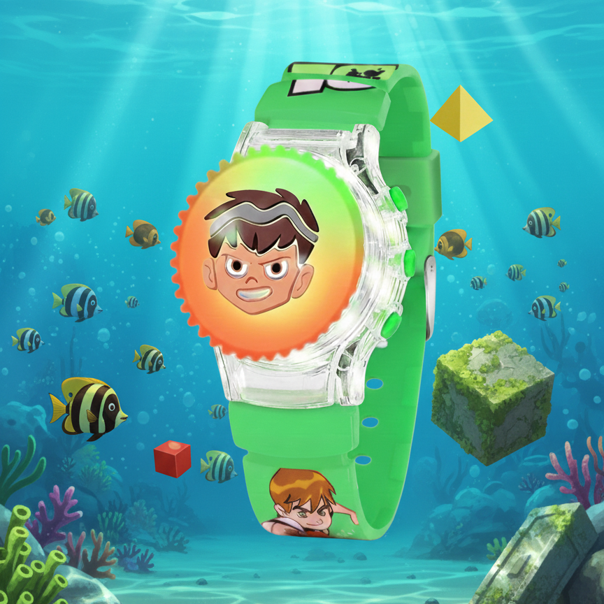 Omni-Glow Kids' Digital Adventure Watch Multi-Color LED Light-Up Edition ( random colour ) - Image 2