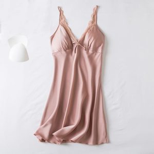 Elegant Bowknot Satin Sleepwear for Women