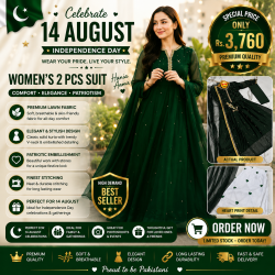 Women's Stitched Chiffon Maxi with Embroidered Design