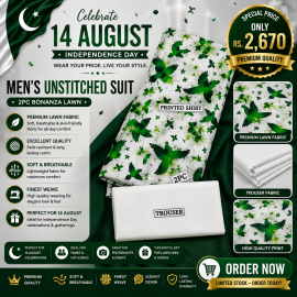 Women's Digital Printed Unstitched Suit Fabric