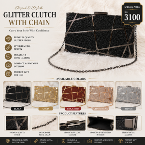 Black Geometric Crossbody Bag for Pakistani Women | Premium Women's Shoulder Bag with Adjustable Strap for Daily Use