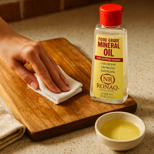 Wood Mineral Oil 100ml  Food Grade, Odorless Oil for Chopping Boards, Butcher Blocks & Utensils  Protects & Restores Wood