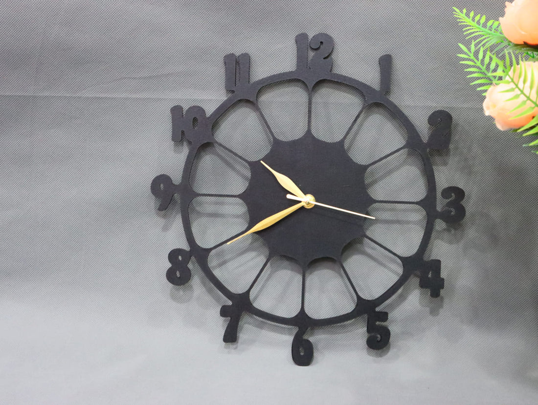Retro Design 3D Wooden wall clock for Living Room Retro Decor Wall Clock - Image 3