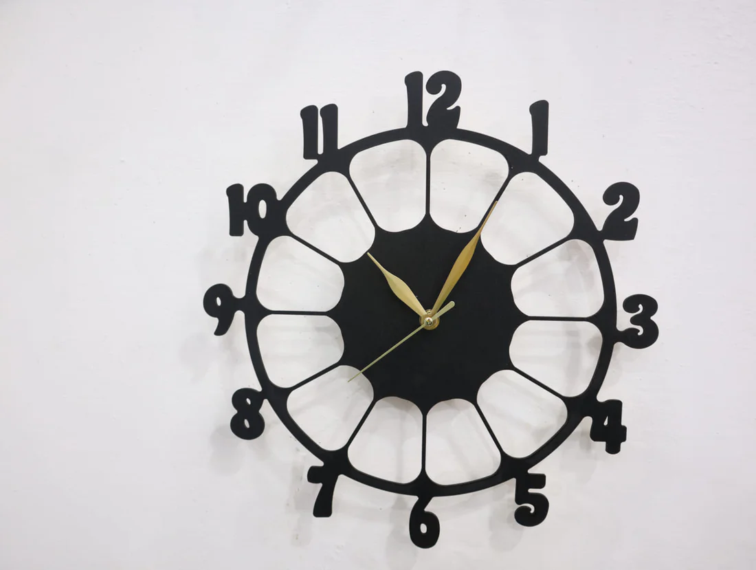 Retro Design 3D Wooden wall clock for Living Room Retro Decor Wall Clock - Image 2
