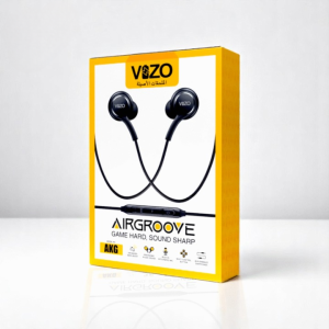 Airgrove AKG Wired Earphones | HD Stereo Sound | Deep Bass | Built-in Mic | 3.5mm Jack | Tangle-Free Cable