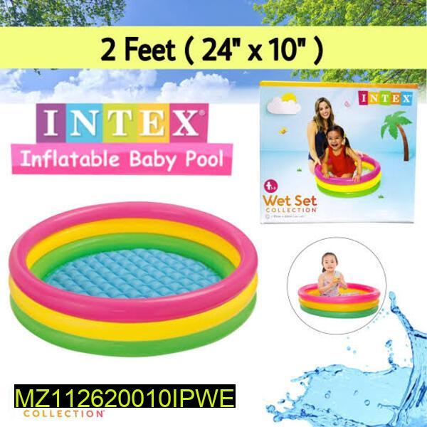 Rainbow Inflatable Kids Swimming Pool | Portable Baby Bath Tub for Balcony, Backyard & Outdoor Summer Water Play - Image 5