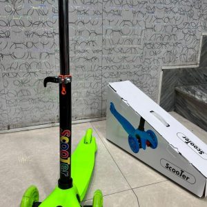 Kids Super Musical Scooter Green Black 3-8Y