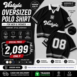 Vistyle Oversized Polo Shirt for Men & Women