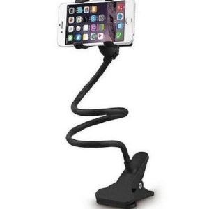 Flexible Snake Mobile Stand Adjustable Lazy Holder for Phone & Tablet – 360° Gooseneck Clamp Mount for Bed, Desk & Table