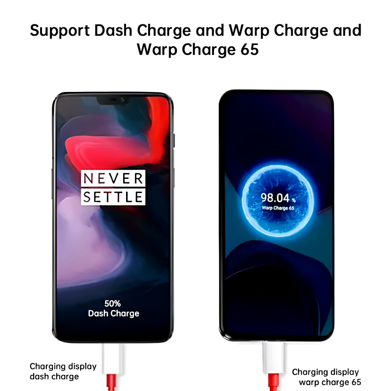 OnePlus 65W Warp Charge Power Adapter with Type-C to Type-C Fast Charging Cable - Image 4