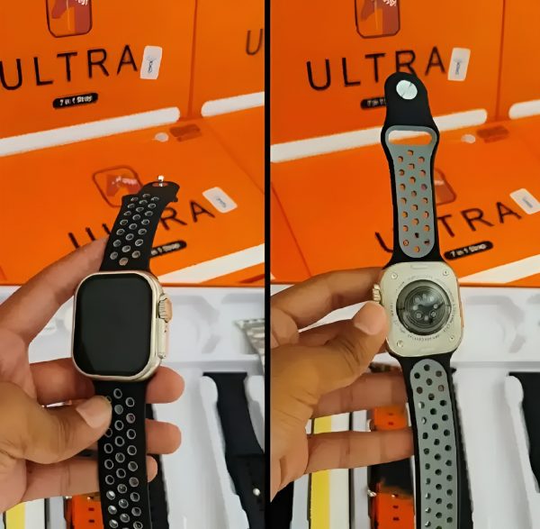 7-in-1 Ultra Smart Watch Advanced Multi-Feature Fitness Tracker with Heart Rate Monitor, Sleep Tracking, Bluetooth Calling, Sports Modes & More Random Color Straps - Image 4