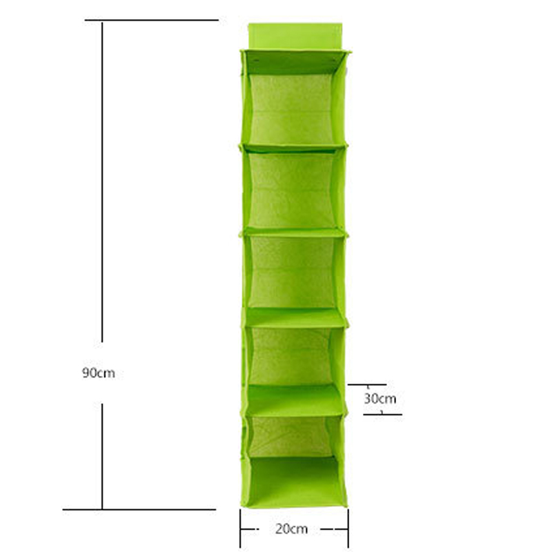 5 Shelf Clothes Hanging Organizers Pant Organizer Wardrobe Section Storage Closet Organiser (random color) - Image 4