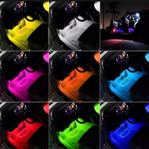 Interior light (with remote) 12 led RGB LIGHT strip Without button for bike/car/jeeb and all vehicles (With Box Packing)