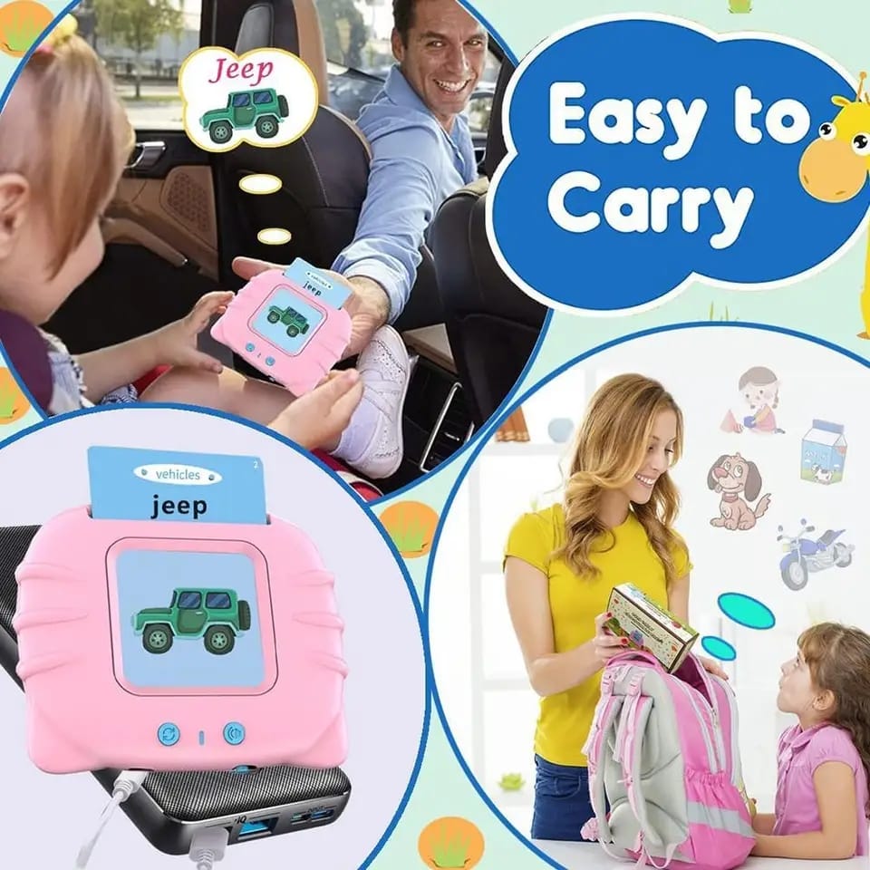 Audible Flash cards Baby Reading Machine for kids early learning English - Image 2
