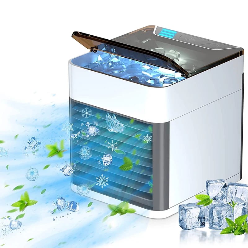 Mini air conditioning cooling fan multifunction usb new household portable air conditioner humidifier strong wind | Portable Fan - Image 2
