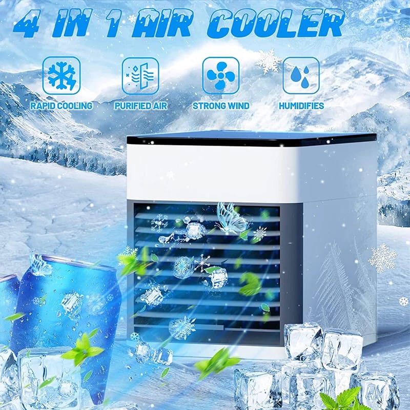 Mini air conditioning cooling fan multifunction usb new household portable air conditioner humidifier strong wind | Portable Fan - Image 4